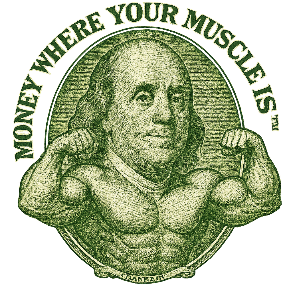 Money Where Your Muscle Is Franklin Logo