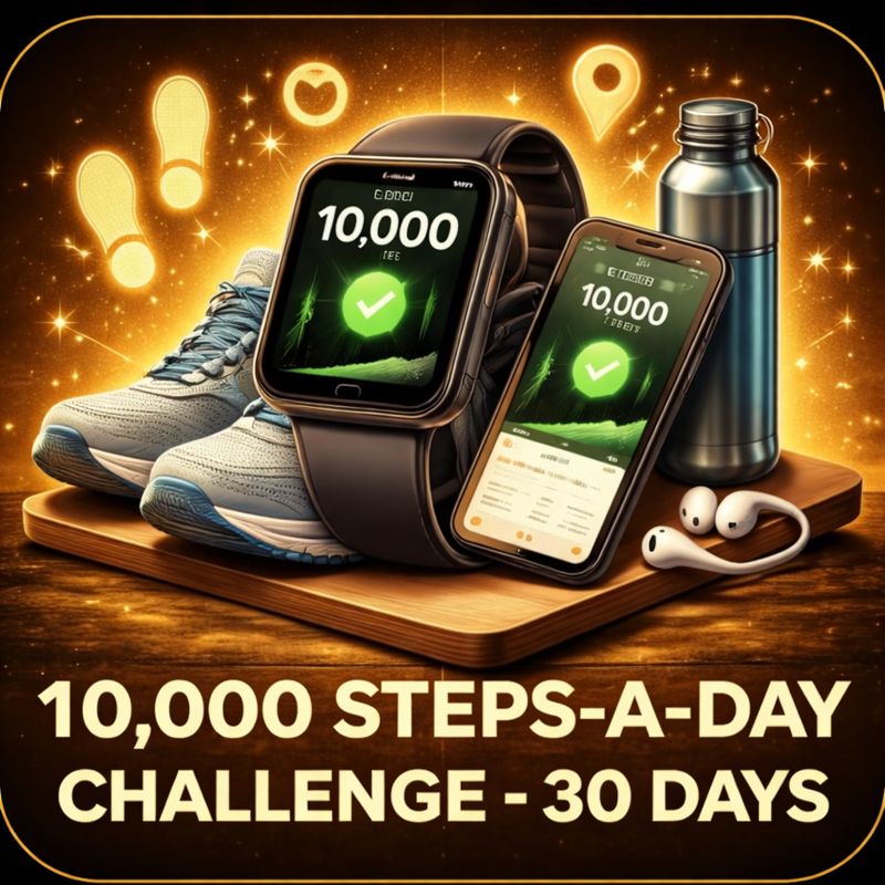 10,000 STEPS-A-DAY CHALLENGE (30 DAYS)