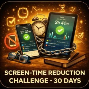 SCREEN-TIME REDUCTION CHALLENGE (30 DAYS)